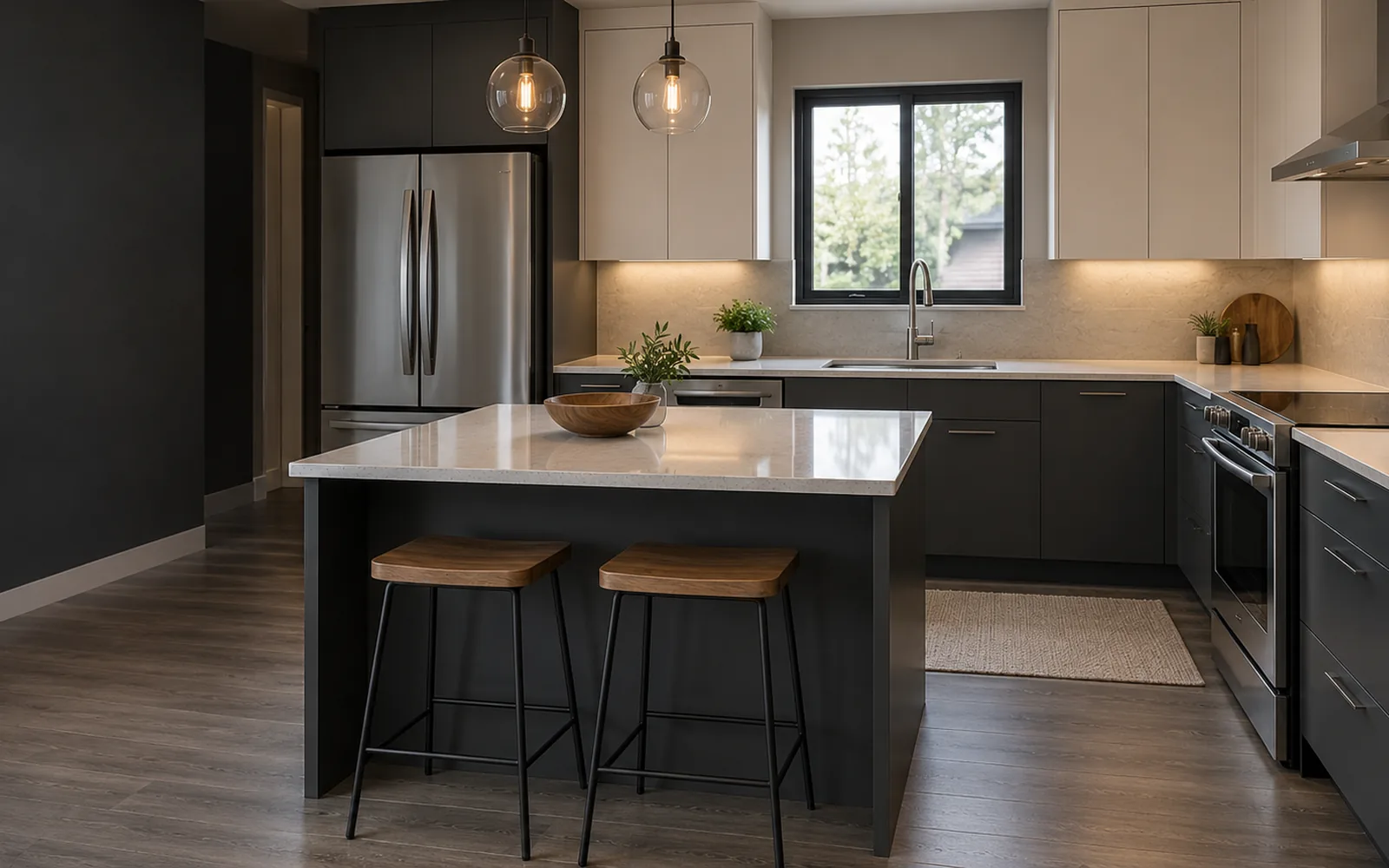 Clean residential living space